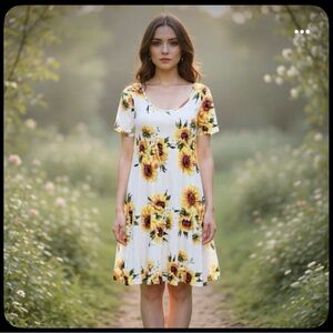 Floral Sunflower Dress